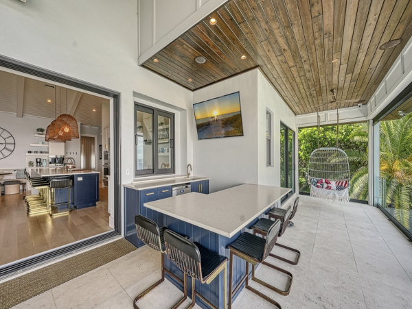 Bayfront Luxury Vacation Rental in Holmes Beach with Private Dock, Pool & Spa